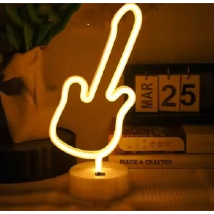 Nevamel Neon Gitar Masa Lambası