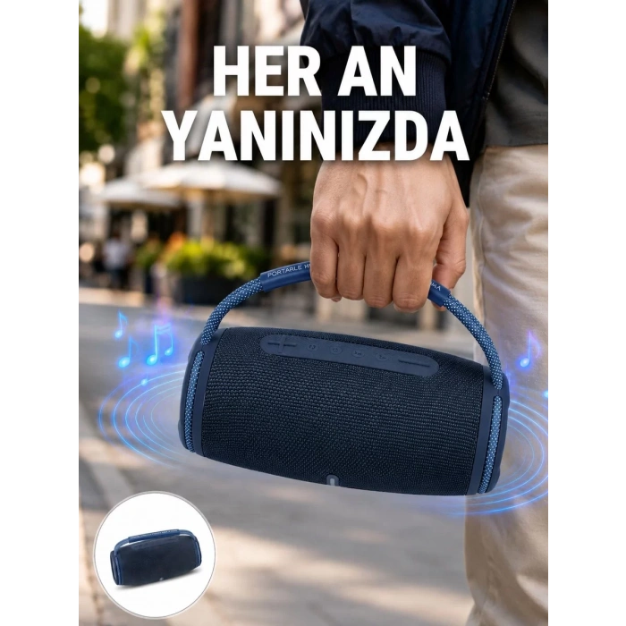 Nevamel® Net Stereo Ses Sunan IPX5 Su Geçirmez Bluetooth Hoparlör Yeni Nesil
