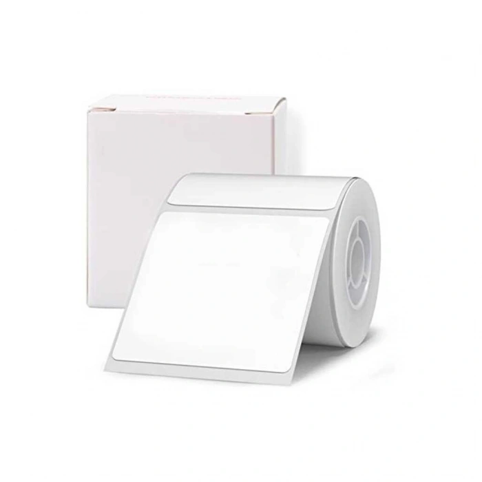 Nevamel® NIIMBOT T50 Etiket 50mm x 50mm (Tek Kolonda 1li) 150 adet Beyaz Kare (B1 B21S B3S B21 PRO)(1923)