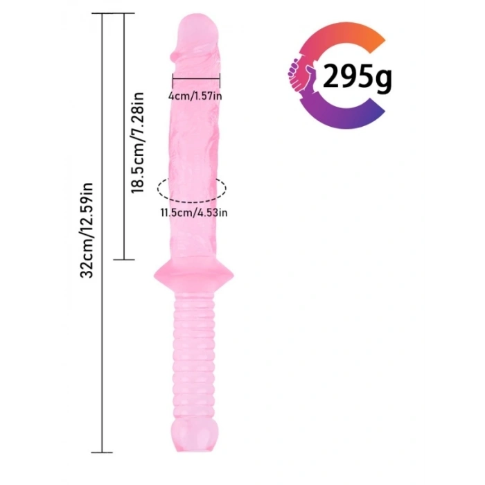 Nevamel® Noctis 32Cm Pembe Realistik Kılıç Dildo No:150 (Kod:150)