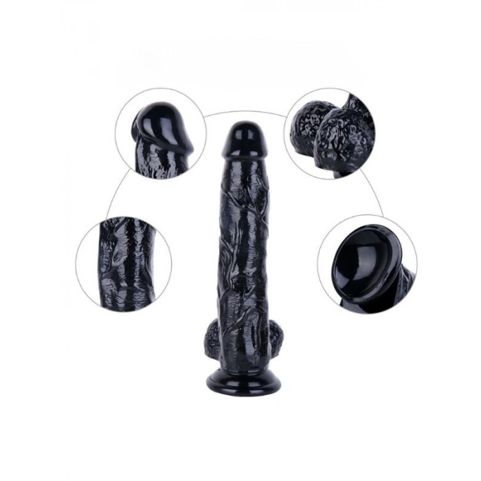 Nevamel® Noctis Siyah 25,5Cm Dildo No:1