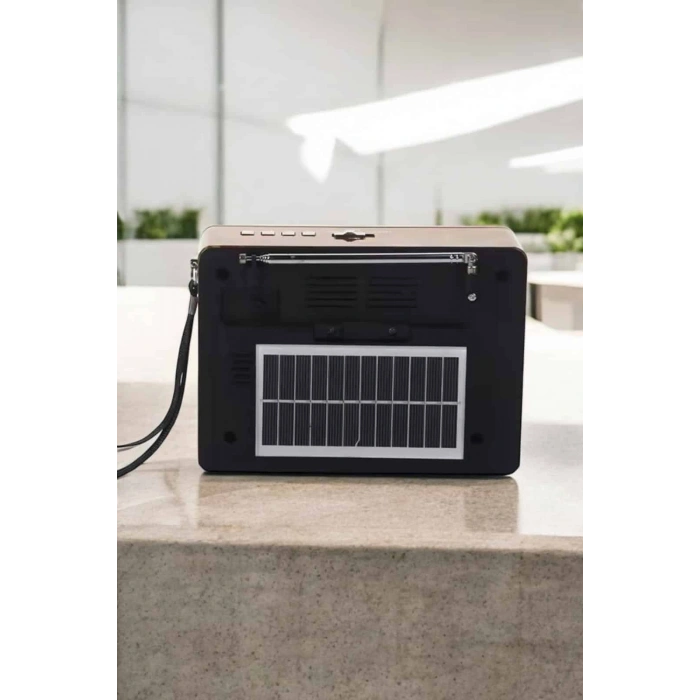 Nevamel® Nostaljik Görünümlü USB Girişli Bluetooth Bağlantılı Radyo