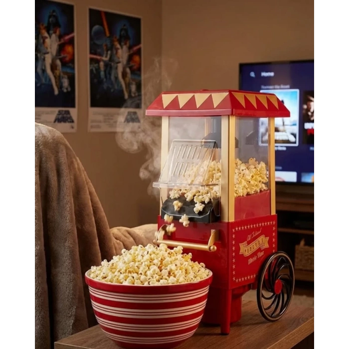 Nevamel® Nostaljik Tasarımlı Yağsız Mısır Patlatma Makinesi