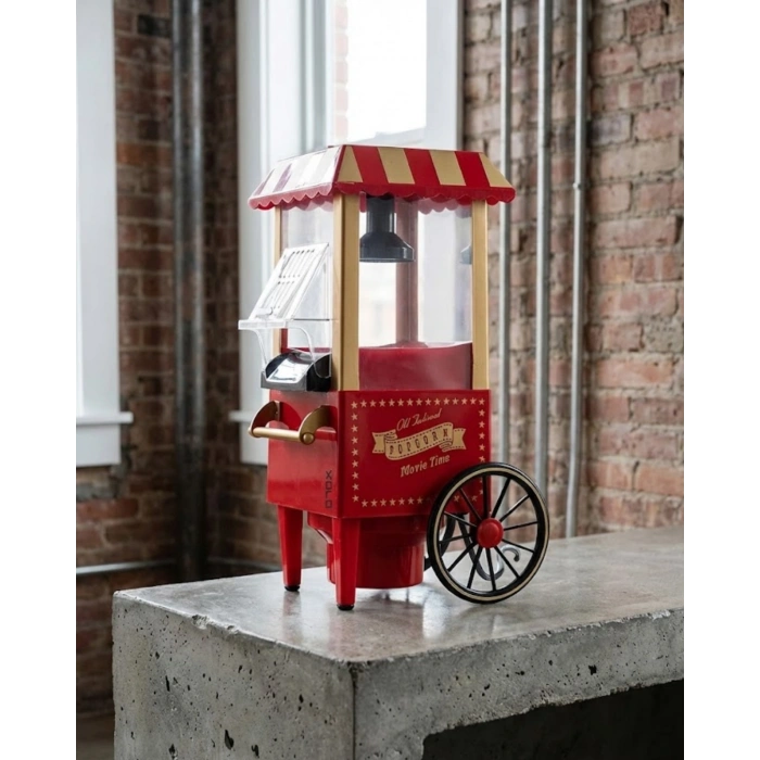 Nevamel® Nostaljik Tasarımlı Yağsız Mısır Patlatma Makinesi