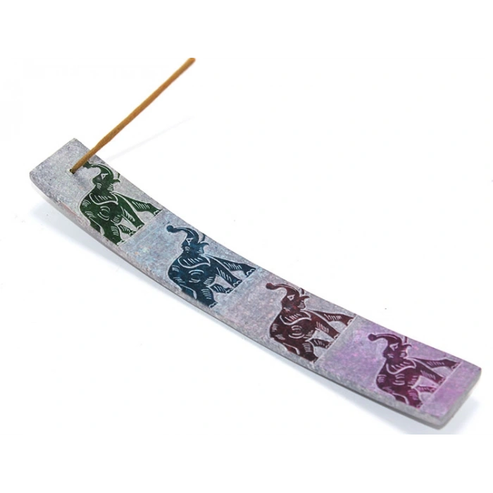 Nevamel Obsidian Taşı Fil Tasarımlı Kayık Tütsülük