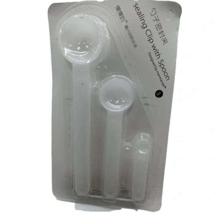Nevamel Ölçme Kaşıklı Poşet Klipsi 3lü Paket