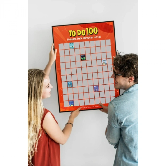 Nevamel® Ölmeden Önce Yapılacak 100 Şey - Kazı Kazan Posteri