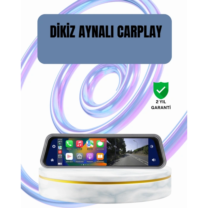 Nevamel® Ön Arka Kameralı Dokunmatik Dikiz Aynası 170° Geniş Açı