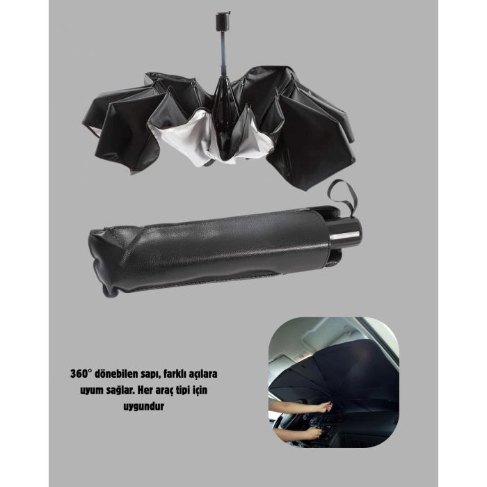 Nevamel® Ön Cam Güneşliği – Kalın Kumaş ve Cam Elyaf İskelet ile Maksimum UV Koruma