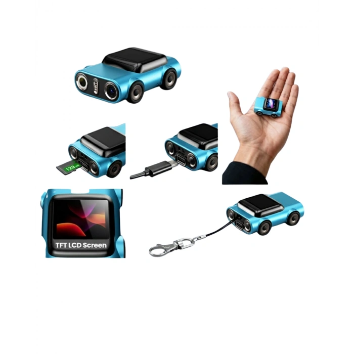 Nevamel® Öne Bakan Araç Kamerası Full HD Kayıt Kompakt Tasarım