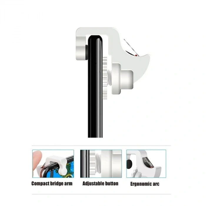 Nevamel One Pair Profesyonel Joystick Pubg Oyun Ateşleyici Aparat 2 Adet-(5775)