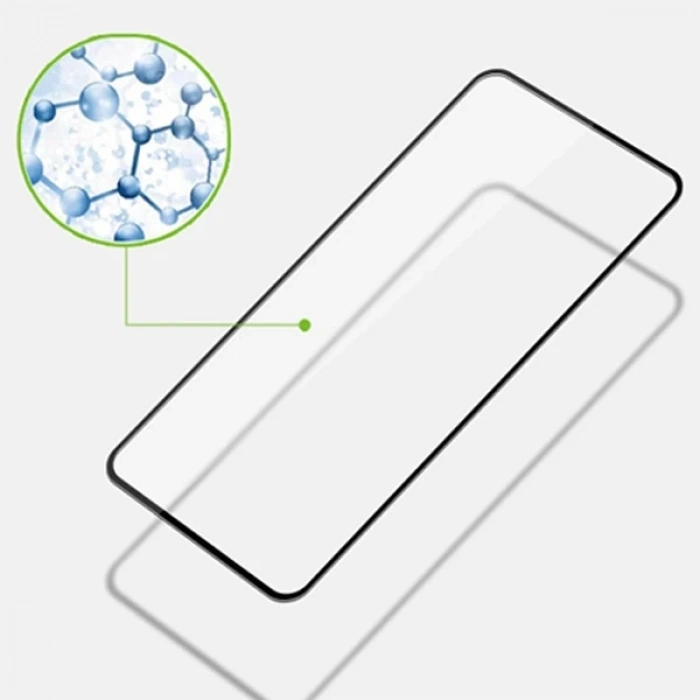 Nevamel Oppo Reno 4  Full Glue Tempered Cam Ekran Koruyucu Full Kaplama-(5775)