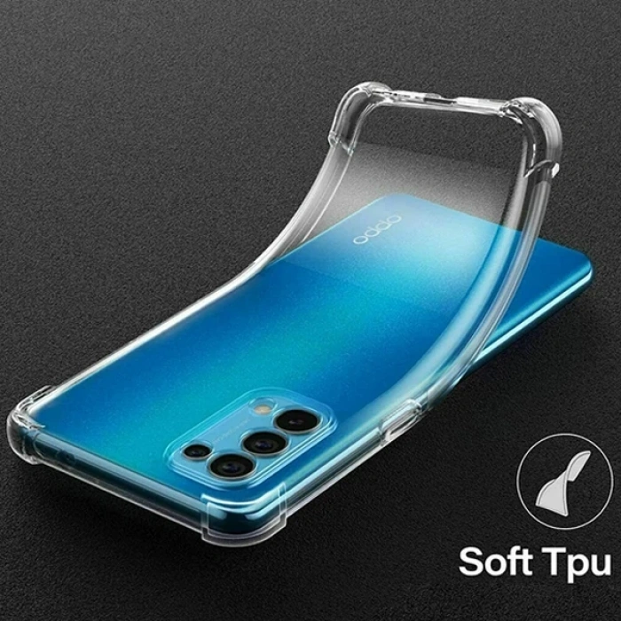 Nevamel OPPO Reno A15 - A15s Kamera Korumalı Shockproof Silikon Kılıf-(5775)