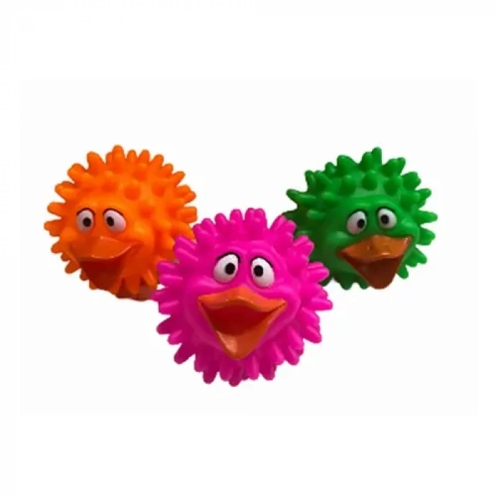 Nevamel Ördek Figürlü Dikenli Köpek Oyun Topu