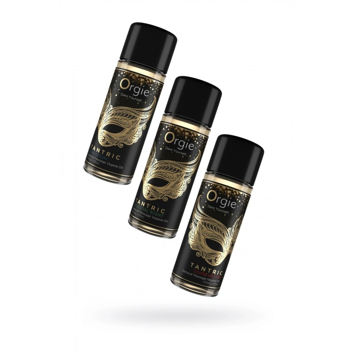 Nevamel® Orgie Tantric Mini Size Collection – 3×30 Ml Çiftler İçin Taşınabilir Sensuel Masaj Yağları Seti