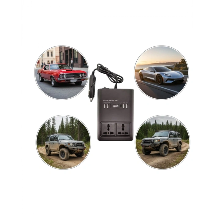 Nevamel® Oto Çakmaklık İnvertörü Çok Amaçlı 150W Elektrik Dönüştürücü