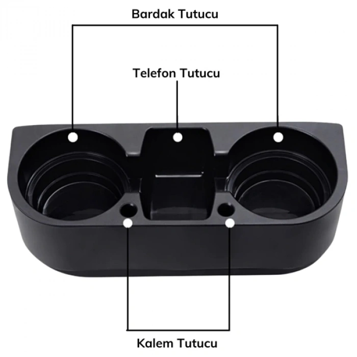Nevamel Oto Koltuk Yanı Bardak Tutucu Organizer