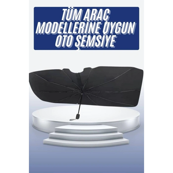Nevamel Oto Ön Cam Güneşliği Otomatik Katlanabilir Gölgelik Oto Cam Şemsiye