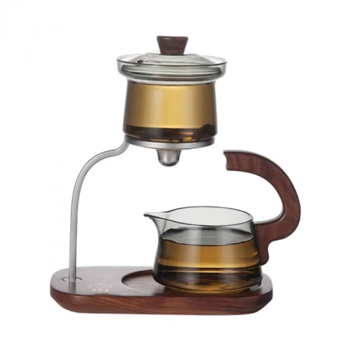 Nevamel Otomatik Manyetik Borosilikat Demlik Seti