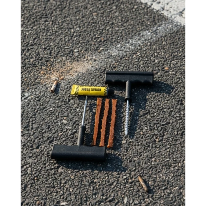 Nevamel® Otomobil Motosiklet Bisiklet İçin Güvenli Lastik Tamir Kiti