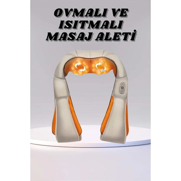 Nevamel® Ovmalı Boyun Sırt İnsan Eli Hissi Veren Şarjlı Masaj Aleti Masaj Cihazı