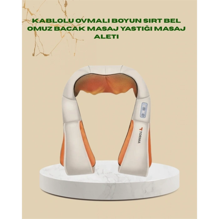 Nevamel® Ovmalı Isıtmalı Masaj Aleti – Boyun Sırt Bel Omuz ve Bacak İçin