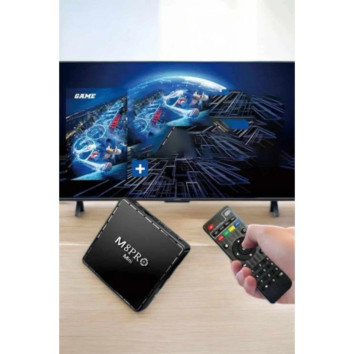 Nevamel Oyun Konsolu Çift Kollu 1000 Oyunlu TV Box Netflix Youtube Atari