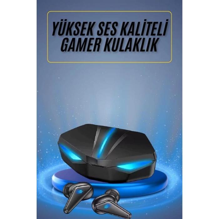Nevamel Oyuncu Kulaklığı Mikrofonlu Kablosuz Gaming Kulaklık Powerban Yüksek Ses Kaliteli
