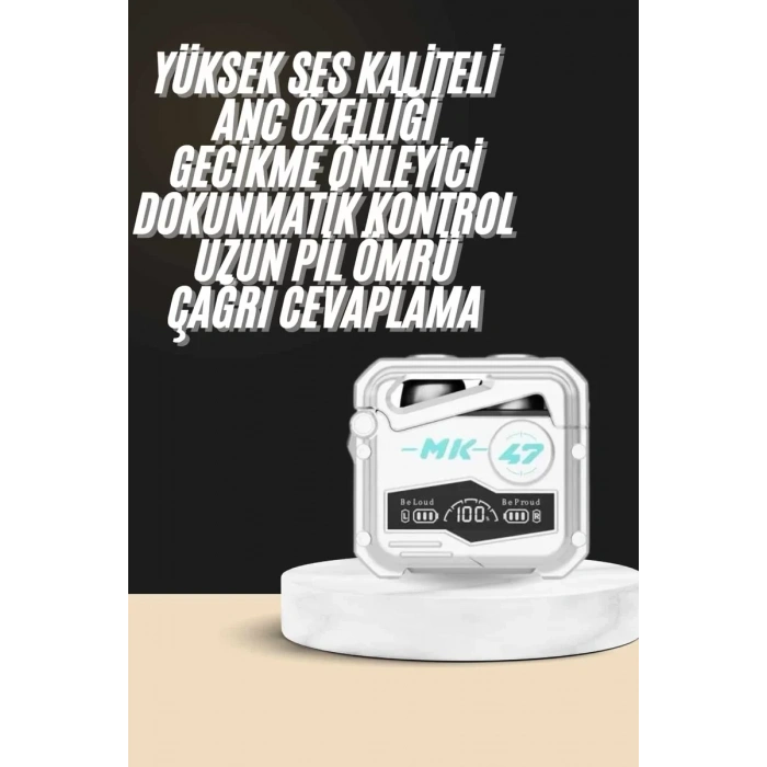 Nevamel® Oyuncu Kulaklığı Yeni Mekanik Kablosuz Kulaklık İos Android Uyumlu Yeni Nesil