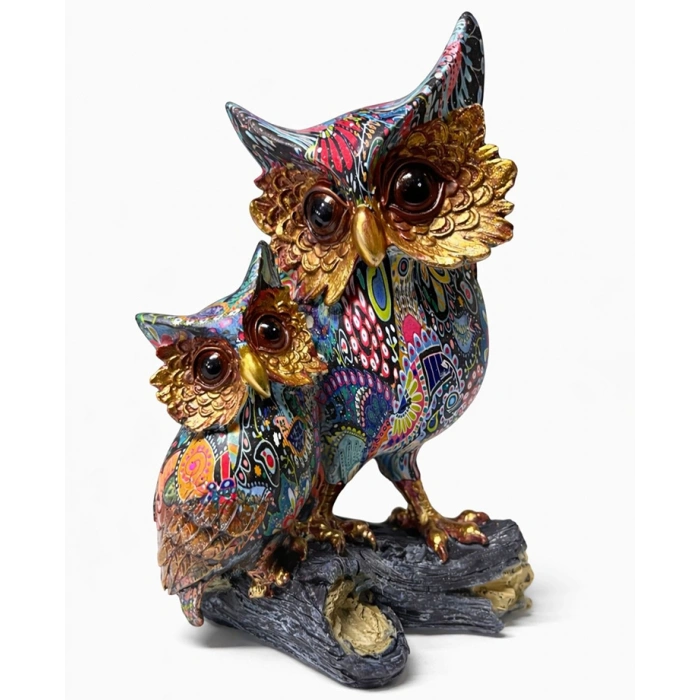 Nevamel® Özel Tasarım Polyester İkili Baykuş