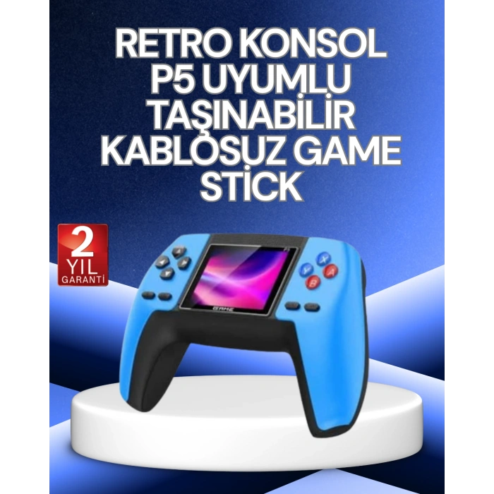 Nevamel P5 Retro GamePad | 520 Klasik Oyunlu Mini Oyun Konsolu