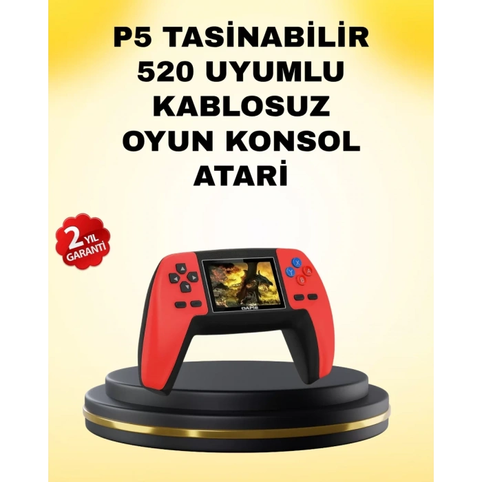 Nevamel® P5 Retro GamePad 520 Oyunlu TV ve Elde Oynanabilir Konsol
