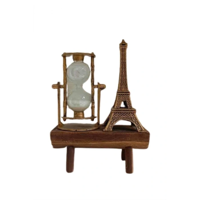 Nevamel Paris Eyfel Kulesi Hediyelik Eyfel Retro Kum Saati Dekoratif Eşya
