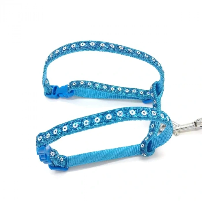 Nevamel Parlak Kedi Gezdirme Göğüs Tasması