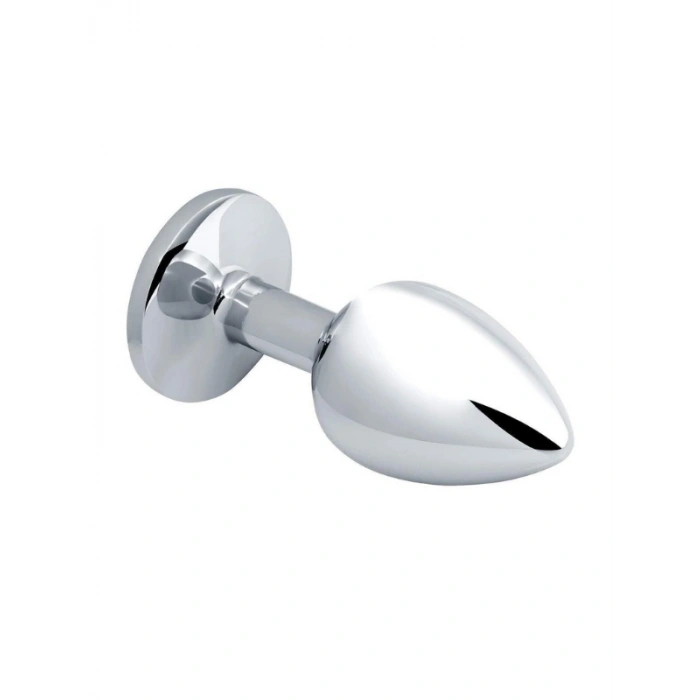 Nevamel® Paslanmaz Çelik Anal Plug Tıkaç Beyaz Taşlı
