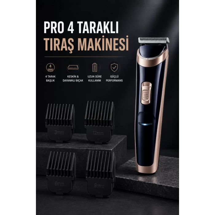 Nevamel® Paslanmaz Çelik Bıçaklı Hassas Çelik Bıçaklı Tıraş Makinesi