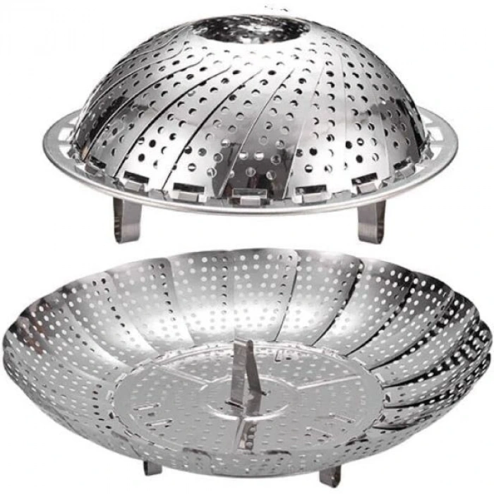 Nevamel Paslanmaz Çelik Buharda Pişirme Sepeti