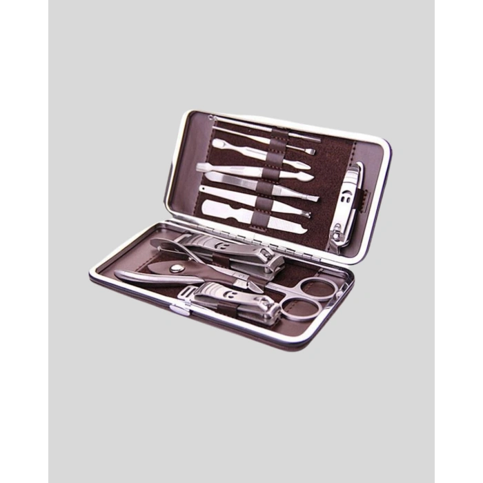 Nevamel Paslanmaz Çelik Çok Fonksiyonlu 12 Manikür Seti