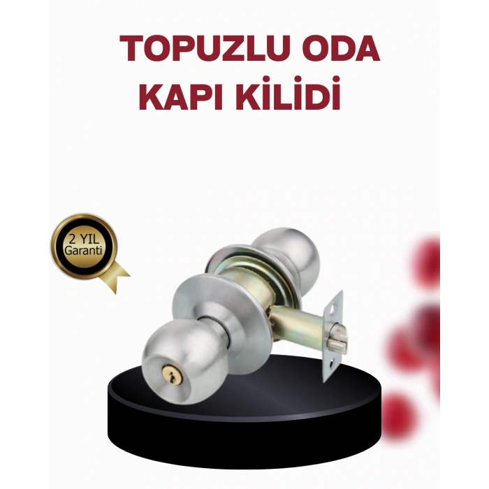 Nevamel Paslanmaz Çelik Dayanıklı Topuzlu Kapı Kilidi