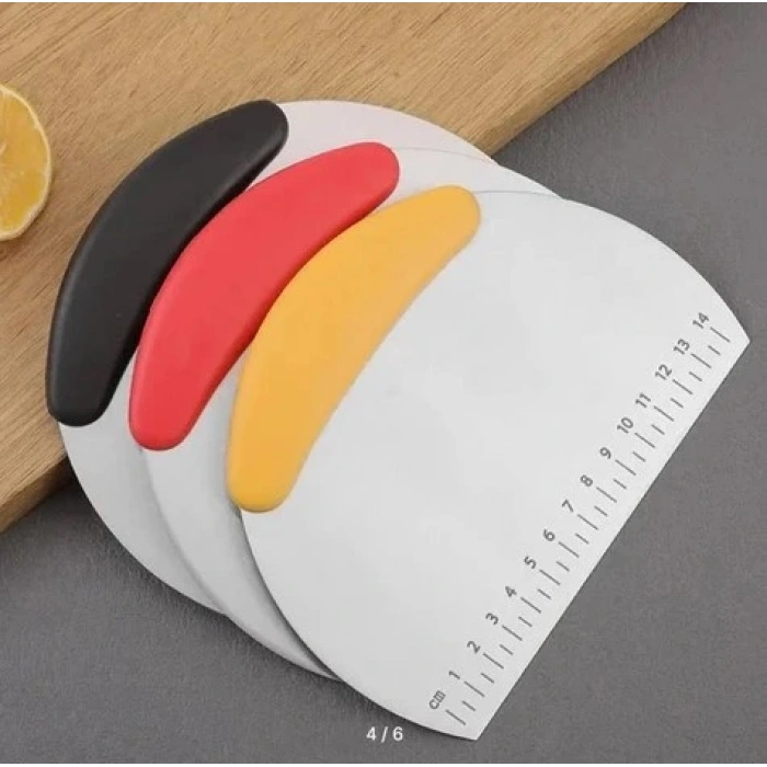 Nevamel Paslanmaz Çelik Hamur Kesme ve Şekillendirme Spatulası