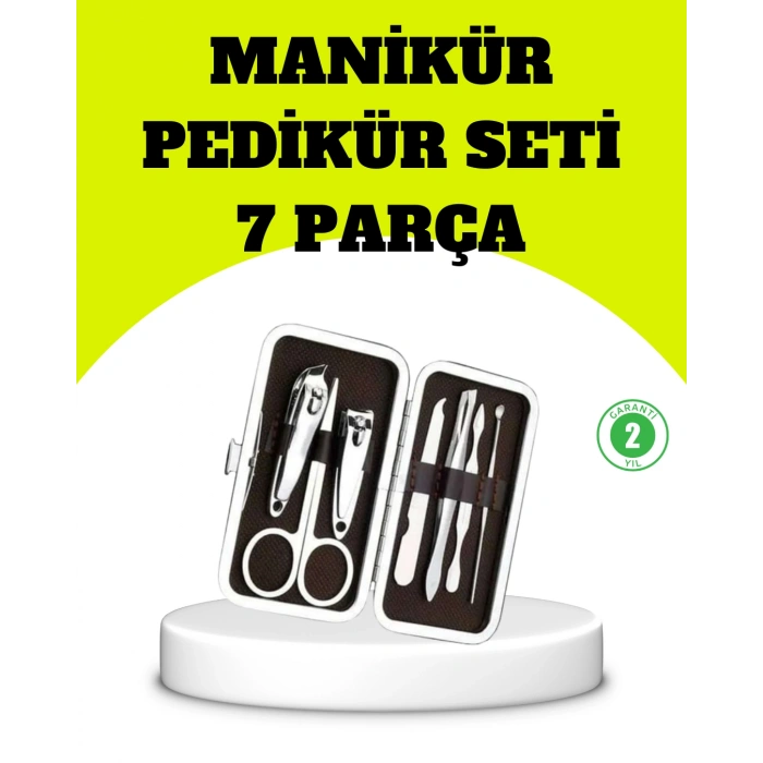 Nevamel® Paslanmaz Çelik Kişisel Bakım Seti – 7 Parça