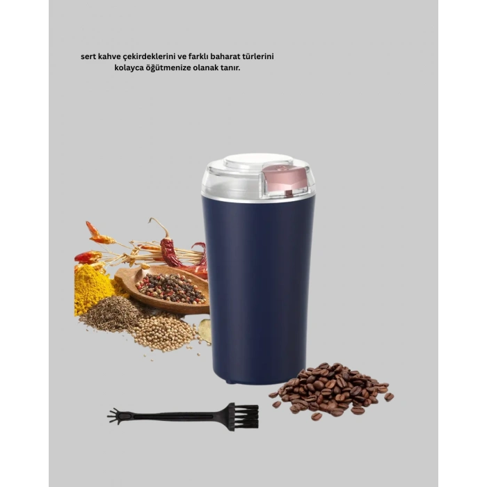 Nevamel® Paslanmaz Çelik Otomatik Öğütücü Kolay Temizlenebilir Yedek Bıçaklı