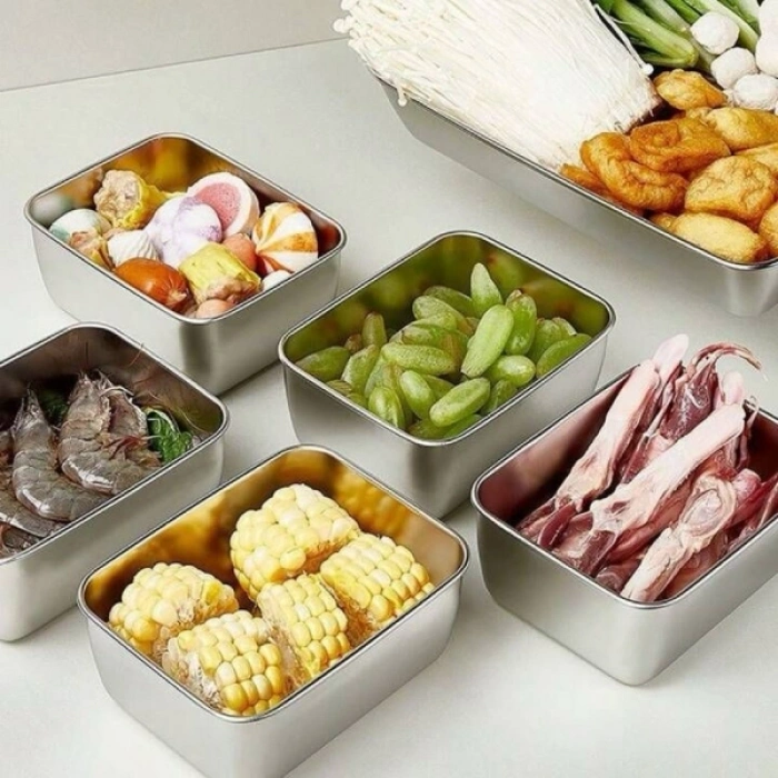 Nevamel® Paslanmaz Çelik Saklama Kabı