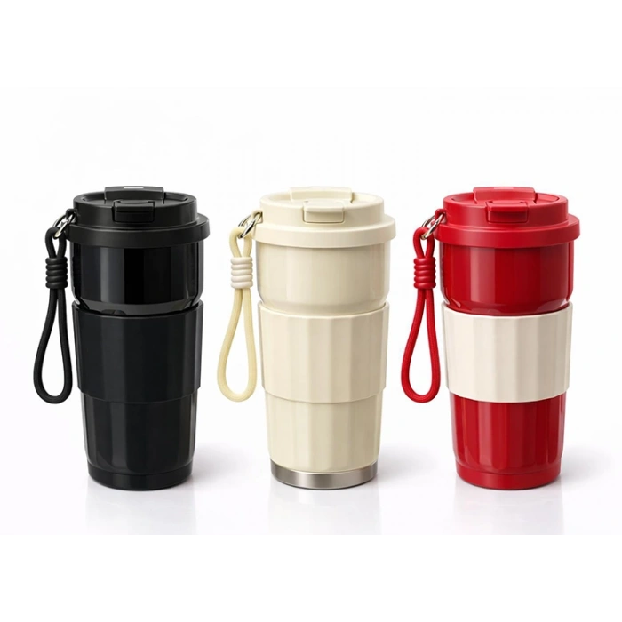 Nevamel® Paslanmaz Çelik Silikon Sleeve Termos Bardak