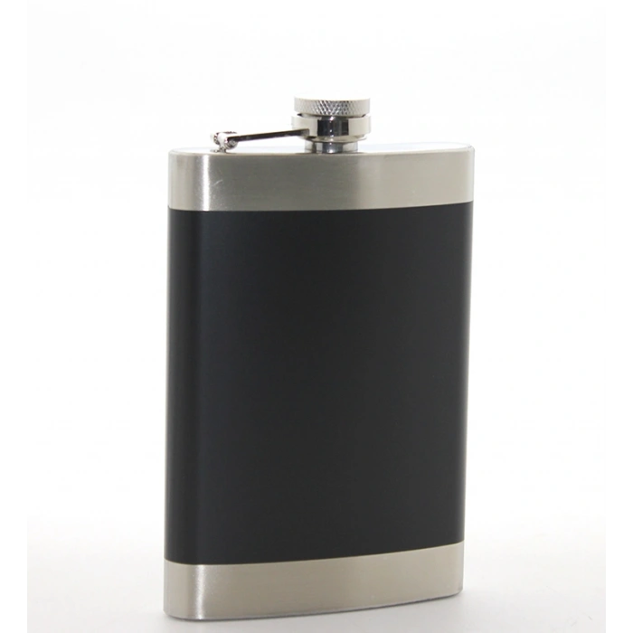 Nevamel Paslanmaz Çelik Tekli 9 Oz Matara Siyah Renk