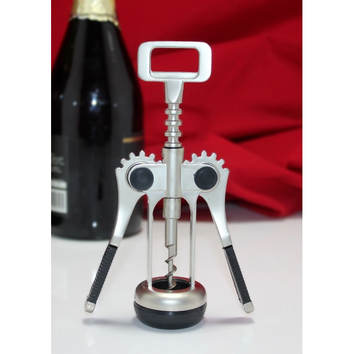 Nevamel Paslanmaz Çelik Tirbuşon Şarap Açacağı Model 4