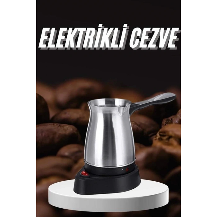 Nevamel Paslanmaz Çelik Türk Kahvesi Makinesi 6 Fincan Kpasiteli Elektrikli Cezve