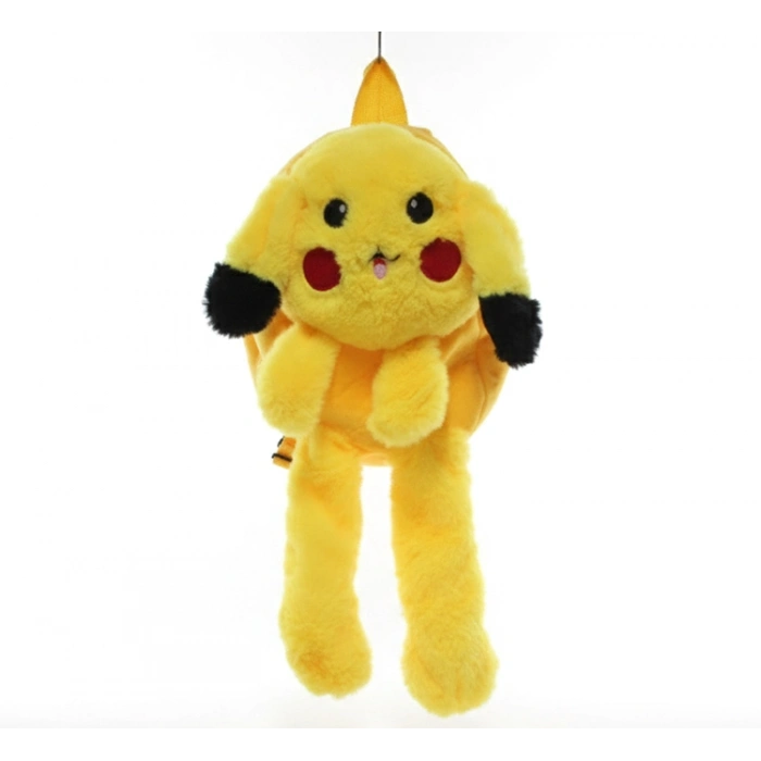 Nevamel Peluş Işıklı Oynar Kulaklı Pikachu Sırt Çantası