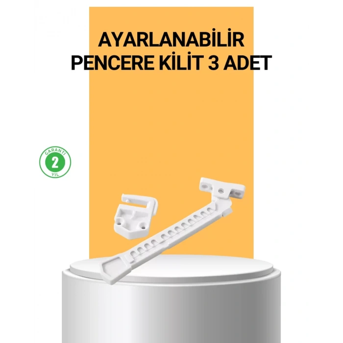 Nevamel® Pencere Cam Emniyet Kilidi Açılma Sınırlayıcı Set