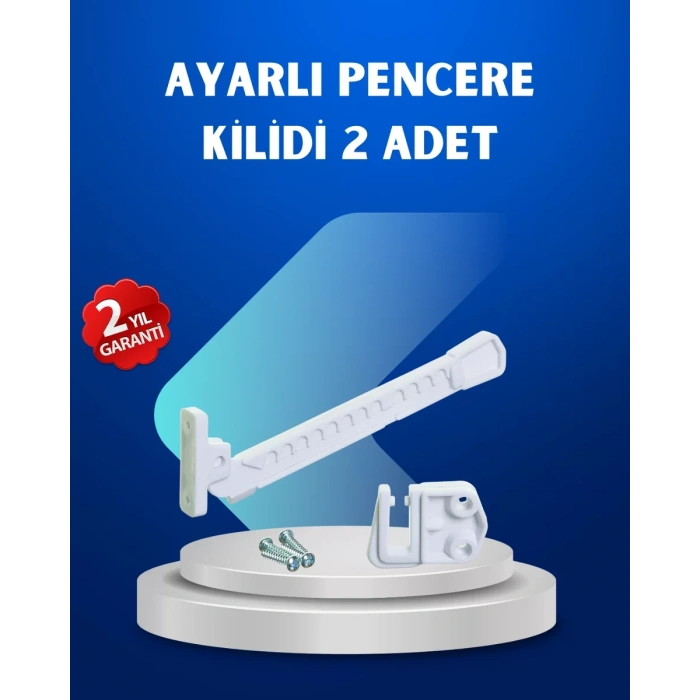 Nevamel® Pencere Güvenlik Kilidi Açılma Sınırlayıcı Aparat 2 Adet